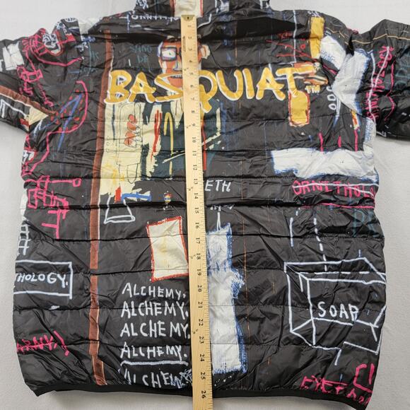 Jean-Michel Basquiat x Members Only 'Alchemy' Puffer Jacket Sz L (565) - Picture 12 of 13